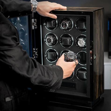 hoe breitling opwinden|Breitling watch winder movements.